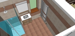 Ukázka úpravy koupelny v SketchUp Pro 2015