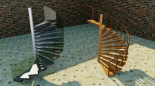 Vizualizace schodiště